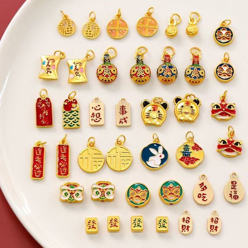 Lucky Gold and Silver Jewelry DIY Accessories-kikishop