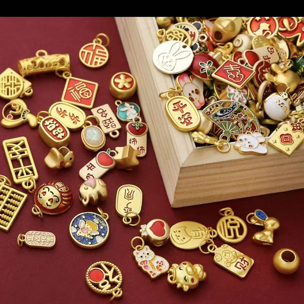 Lucky Gold and Silver Jewelry DIY Accessories-kikishop
