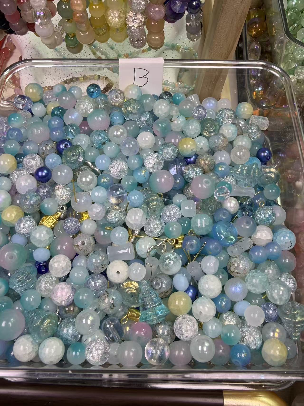Buy 2 Get 1 Free Beads Mix -- Shovel in Live＋Send elastic line-KIKIshop