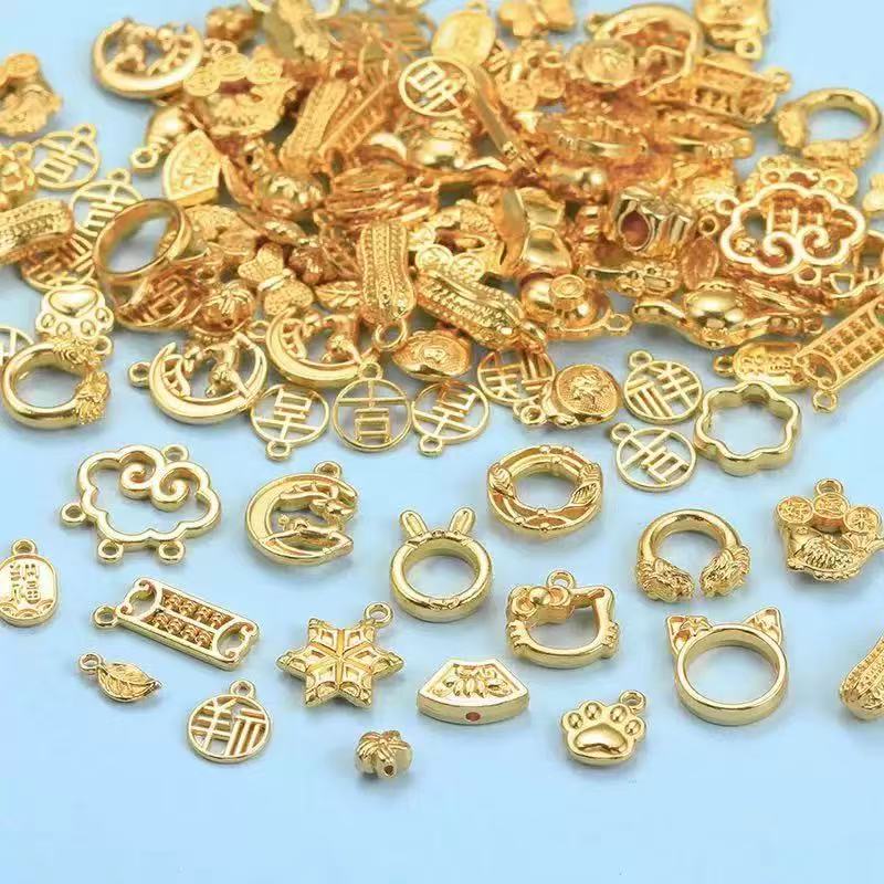 Lucky Gold and Silver Jewelry DIY Accessories-kikishop