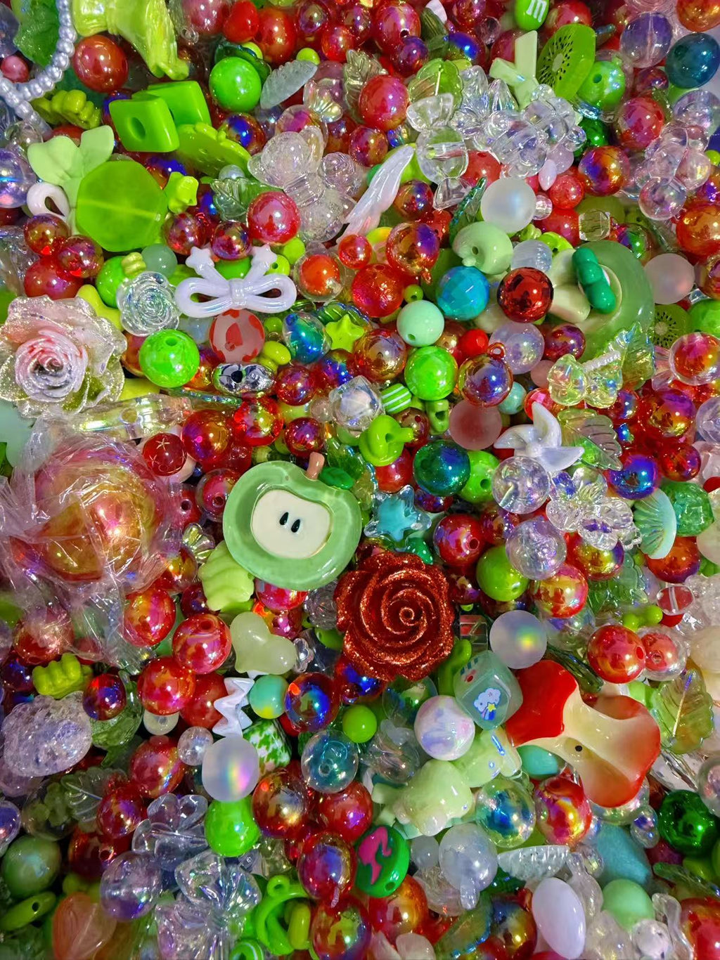 Acrylic Beads Mix 16mm for DlY Projects Bracelets PhoneCharms Necklaces Beadable Pens Anklets Hair Beads BagChains Earrings Rings Hair Ropes-KIKI SHOP YOYO