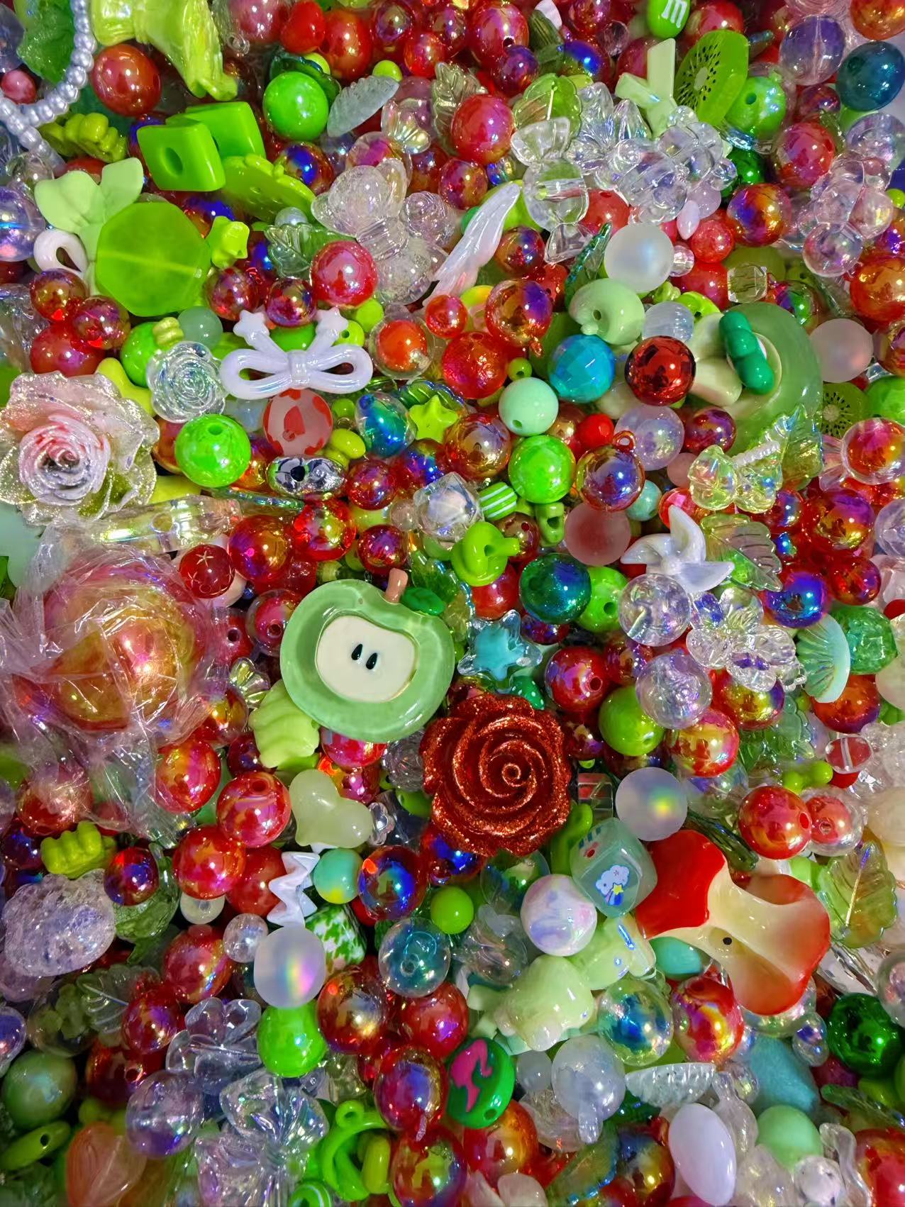 Acrylic Beads Mix 16mm for DlY Projects Bracelets PhoneCharms Necklaces Beadable Pens Anklets Hair Beads BagChains Earrings Rings Hair Ropes-KIKI SHOP YOYO
