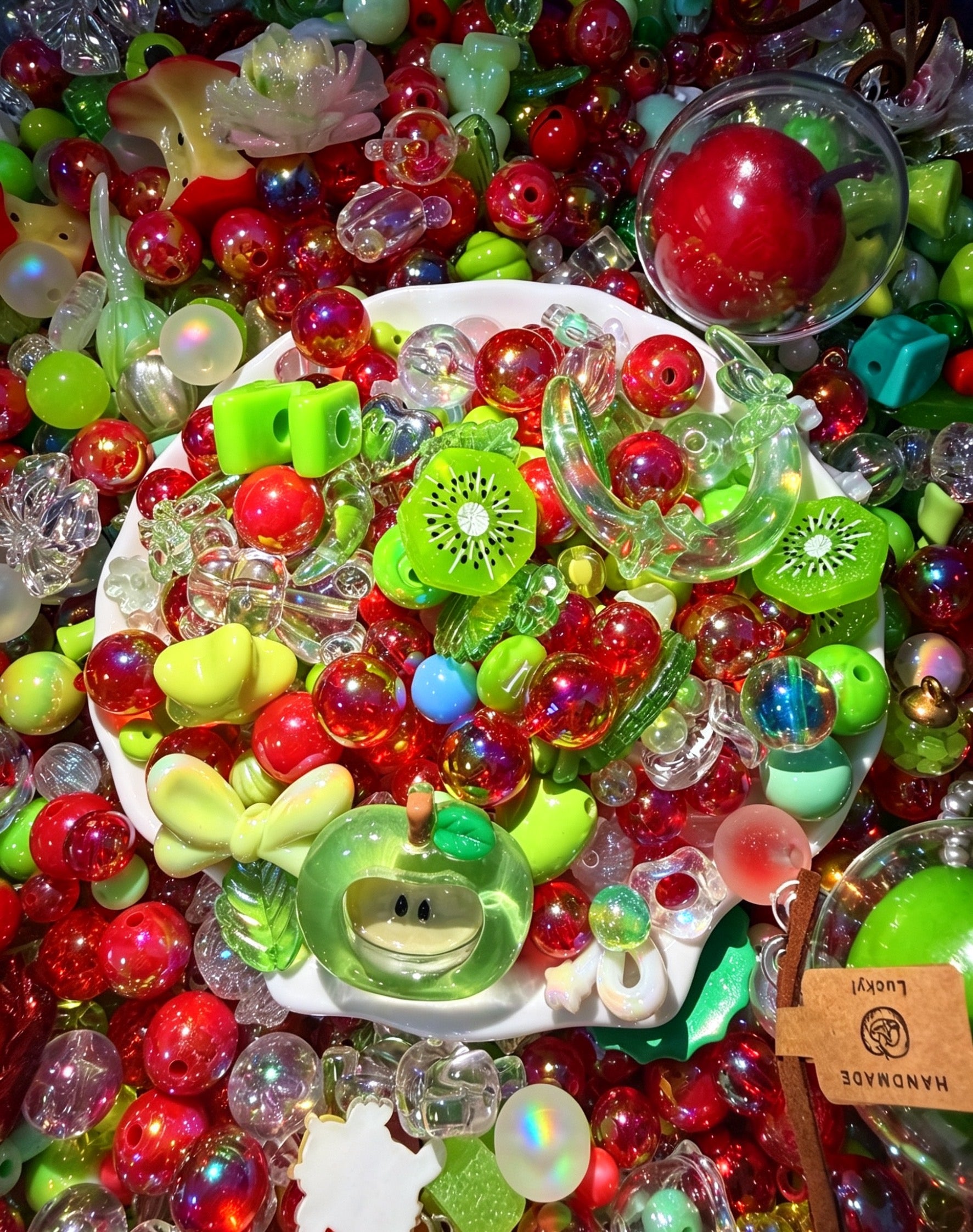 Acrylic Beads Mix 16mm for DlY Projects Bracelets PhoneCharms Necklaces Beadable Pens Anklets Hair Beads BagChains Earrings Rings Hair Ropes-KIKI SHOP YOYO