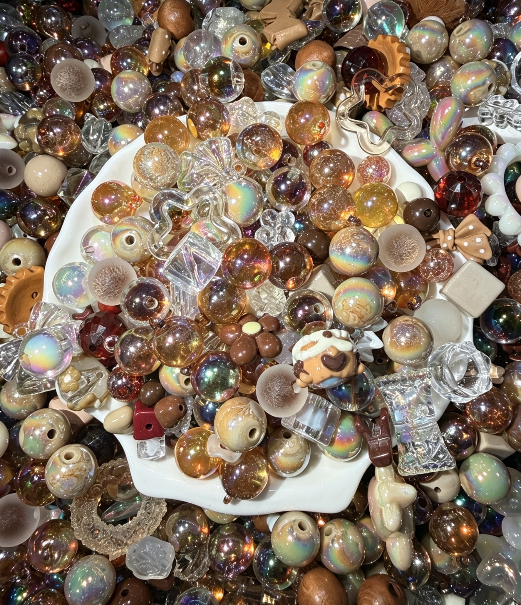 Acrylic Beads Mix 16mm for DlY Projects Bracelets PhoneCharms Necklaces Beadable Pens Anklets Hair Beads BagChains Earrings Rings Hair Ropes-KIKI SHOP YOYO