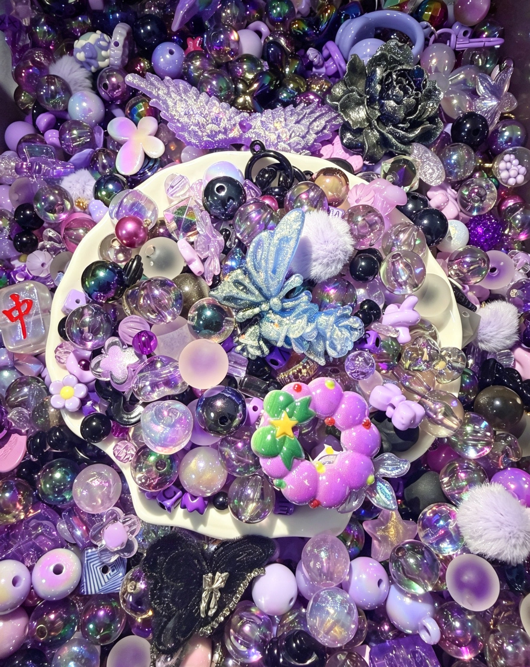 Acrylic Beads Mix 16mm for DlY Projects Bracelets PhoneCharms Necklaces Beadable Pens Anklets Hair Beads BagChains Earrings Rings Hair Ropes-KIKI SHOP YOYO