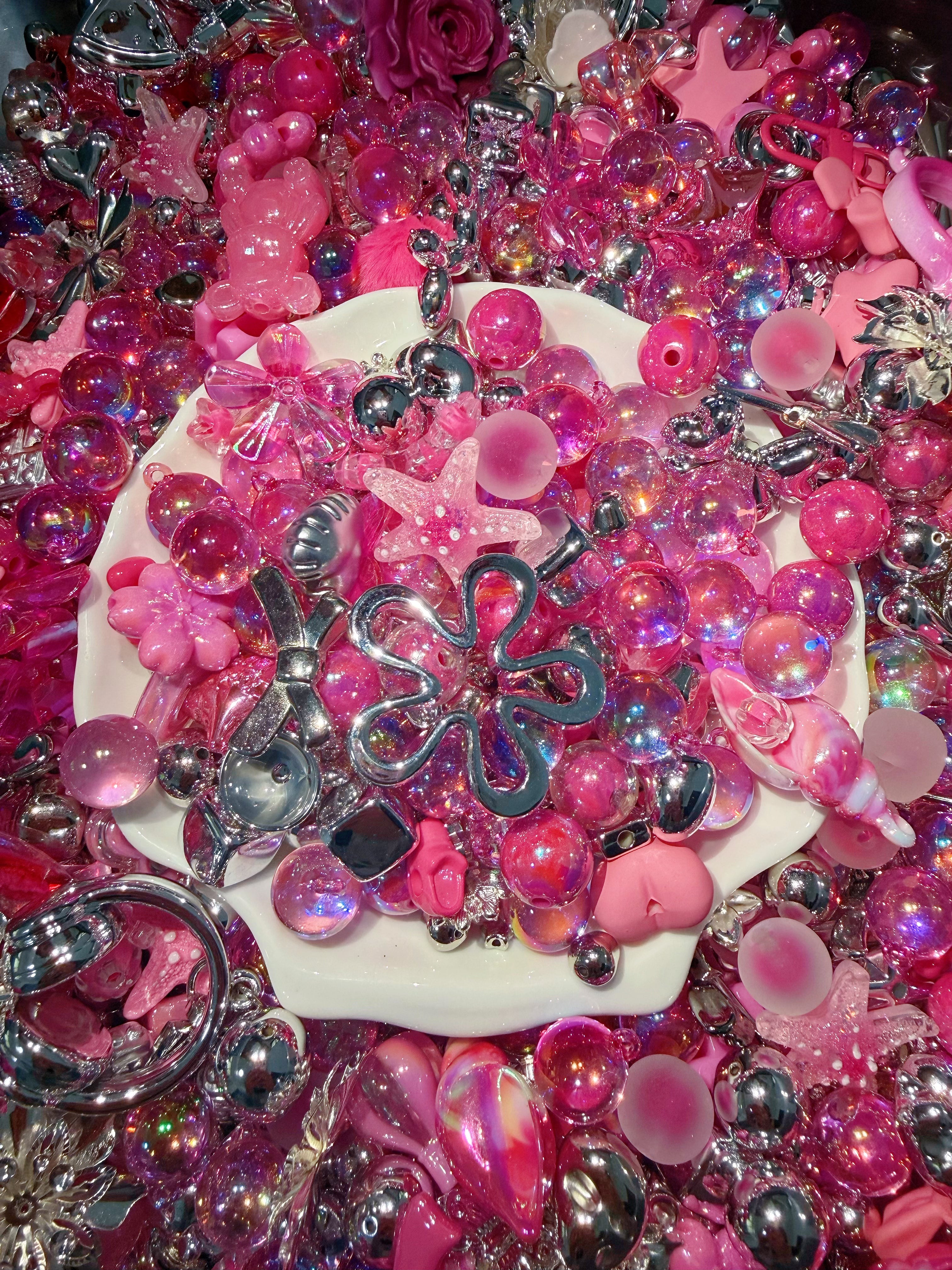 Acrylic Beads Mix 16mm for DlY Projects Bracelets PhoneCharms Necklaces Beadable Pens Anklets Hair Beads BagChains Earrings Rings Hair Ropes-KIKI SHOP YOYO