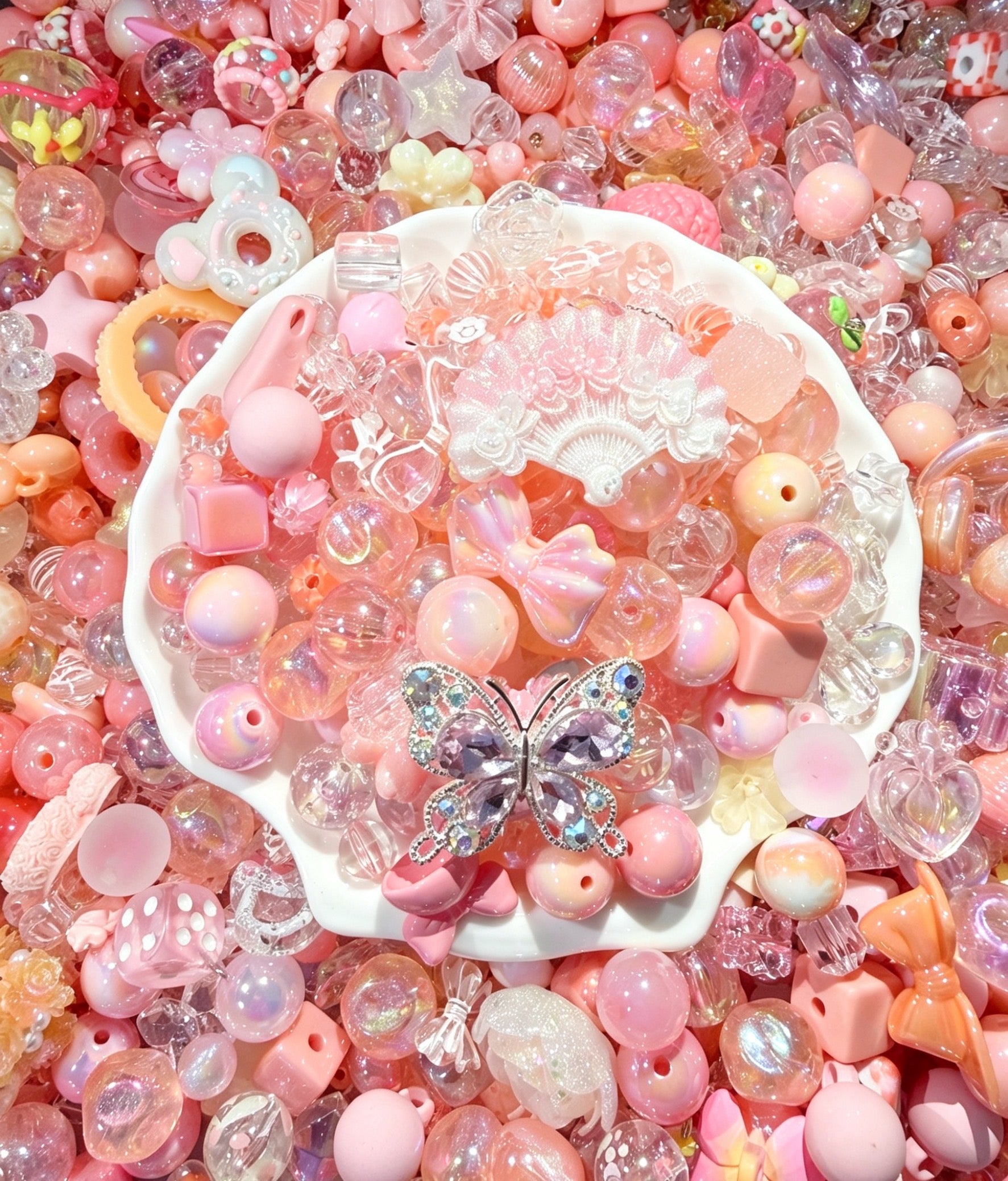 Acrylic Beads Mix 16mm for DlY Projects Bracelets PhoneCharms Necklaces Beadable Pens Anklets Hair Beads BagChains Earrings Rings Hair Ropes-KIKI SHOP YOYO
